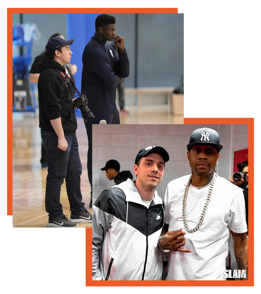 Bryan LaRussa with Zion Williamson, Bryan LaRussa with Allen Iverson